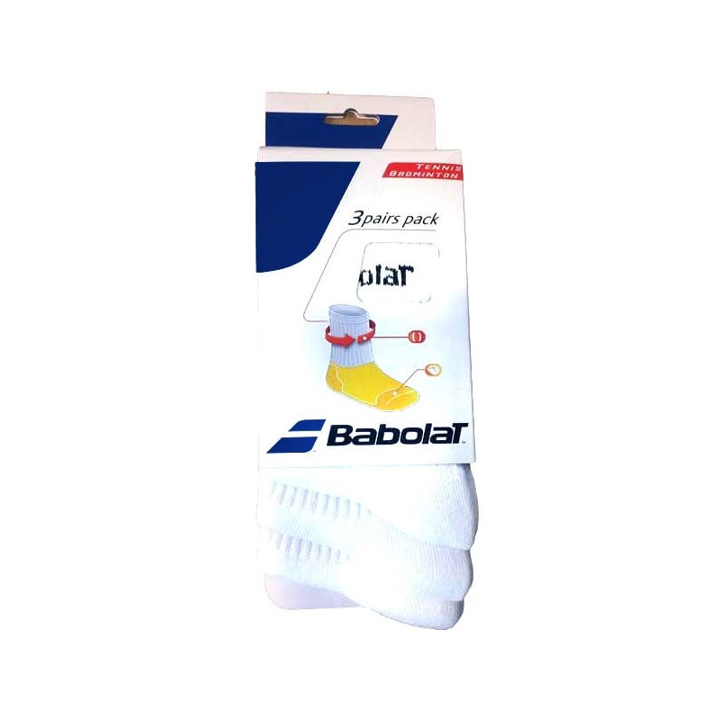 Babolat 3 Pairs Pack Socks -  - chaussettes badminton
