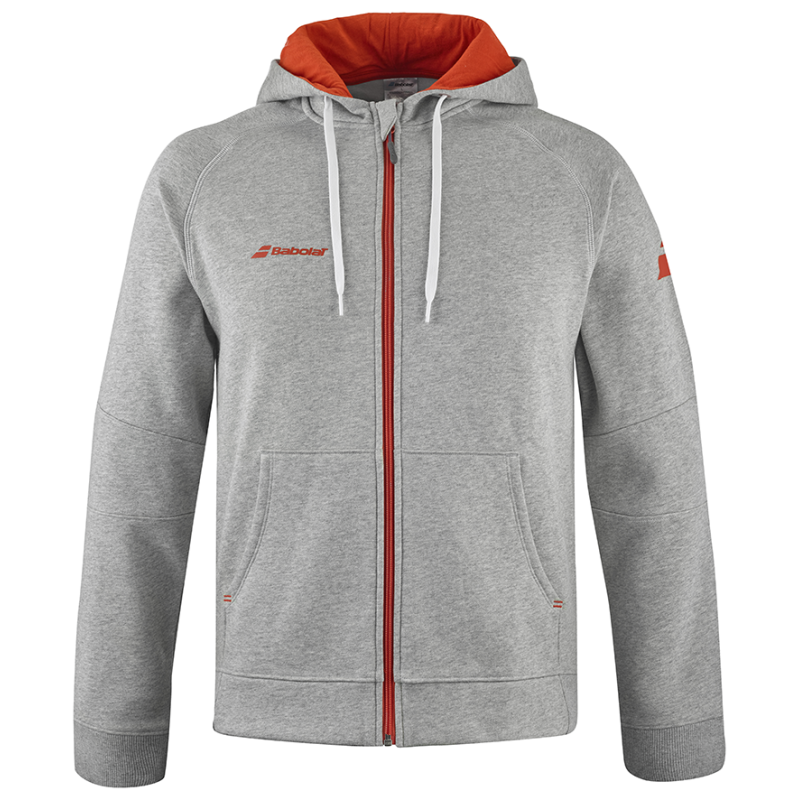 Babolat Exercise Hood Jacket Junior Heather Grey