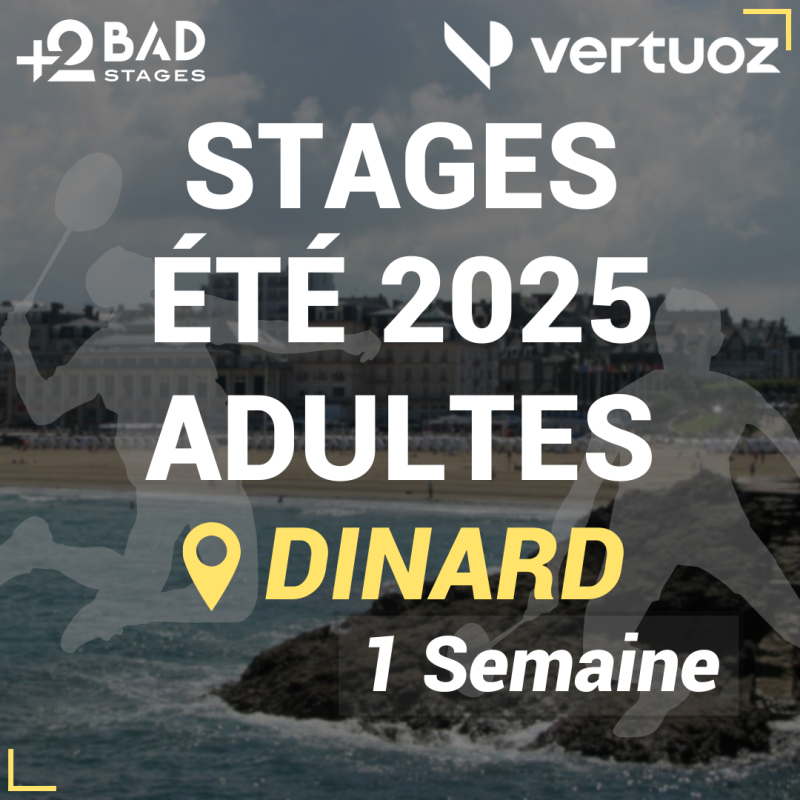 Stage Badminton Adultes Dinard Été 2025