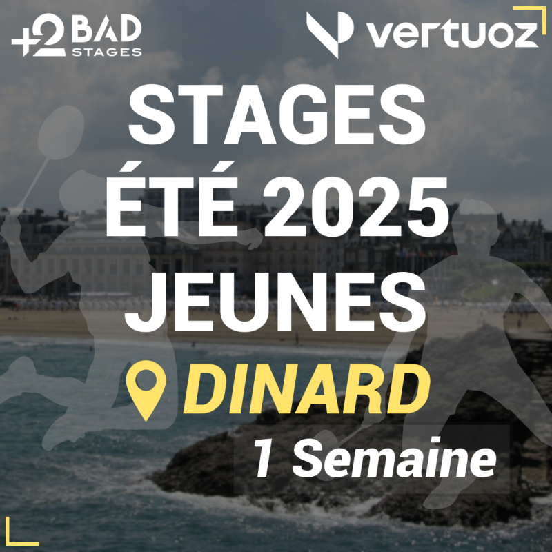 Stage Badminton Jeunes Dinard Été 2025